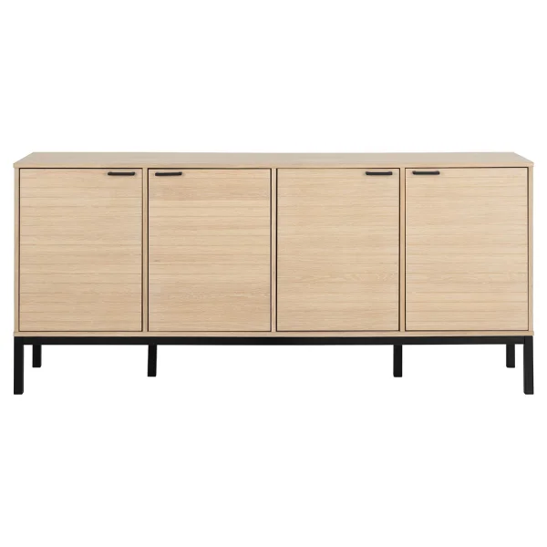 Kensington Sideboard 4 Türen 4 Regale Eichen Dekor.