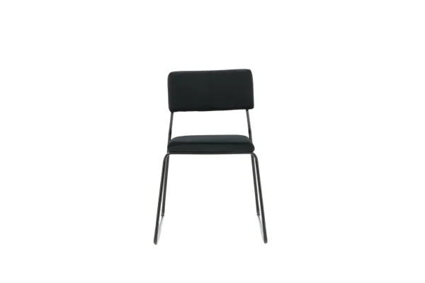 Kenth Esszimmerstuhl Velour schwarz.