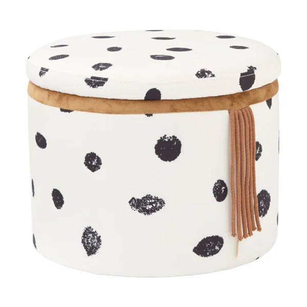 Kid's Concept Pippi Pouf mit Aufbewahrung Ø40×30,5 cm Multi
