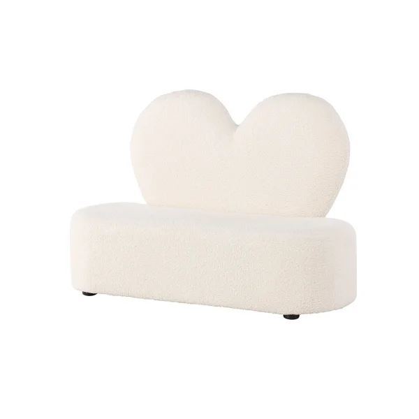 Kids Sofa für Kinder Teddy weiß.