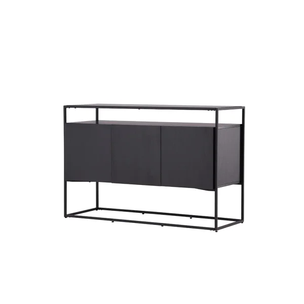 Kingsport Sideboard 3 Türen schwarz.