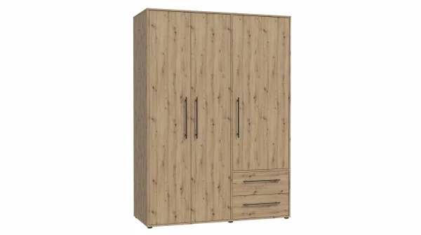 Kleiderschrank Artisan Eiche - 144 cm - MOKKARIS