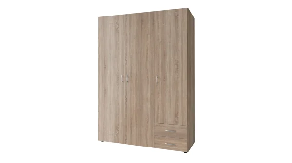 Kleiderschrank Sonoma Eiche - 120 cm - 3-türig - BASE
