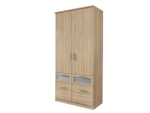 Kleiderschrank Sonoma Eiche 91 cm - rauch - BOCHUM