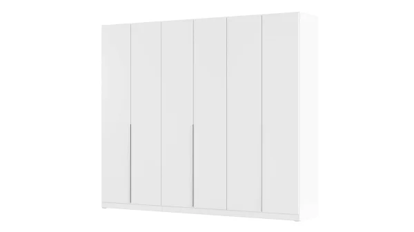 Kleiderschrank weiß 271 cm - rauch - ALABAMA