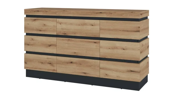 Kommode Coast Evoke Eiche - grau 161 cm - CORTE