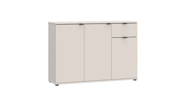 Kommode mit 1 Schublade beige 120 x 34 cm - GANYMEDE
