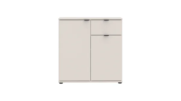 Kommode mit 1 Schublade beige 80 x 34 cm - GANYMEDE