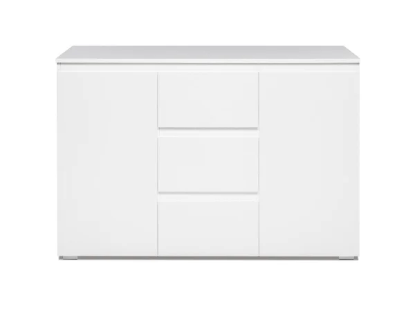 Kommode mit 3 Schubladen weiß matt 120 cm - IMAGE