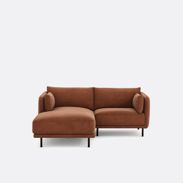 Kompaktecksofa Mit Ecke Links Victor, Strukturgewebe