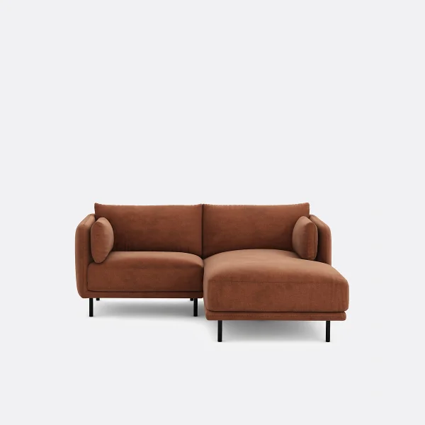 Kompaktecksofa Mit Ecke Rechts Victor, Strukturgewebe