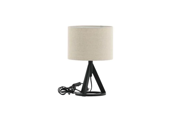 Kona Beleuchtung Tischlampe 25x18x50,5cm stof beige, schwarz.