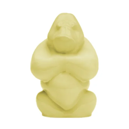 Kosta Boda Gabba Gabba Hey Skulptur 120 mm Banana milk
