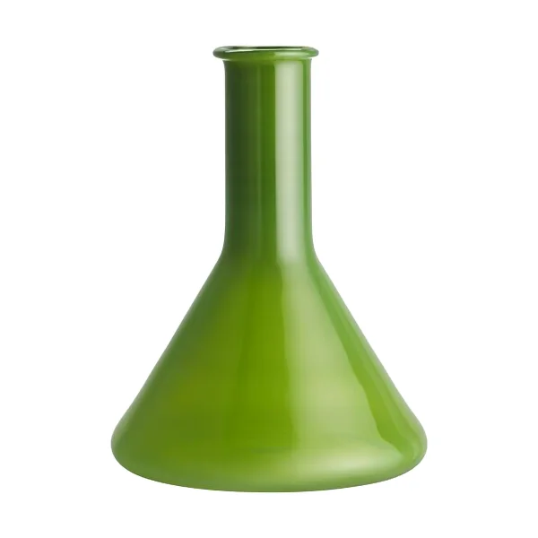 Kosta Boda Lab Messglas Vase 18,5 cm Grün