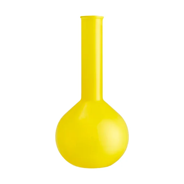 Kosta Boda Lab runde Flaschenvase 31,5 cm Gelb