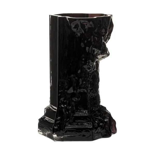 Kosta Boda Rocky Baroque Vase 25 cm Nachtschwarz