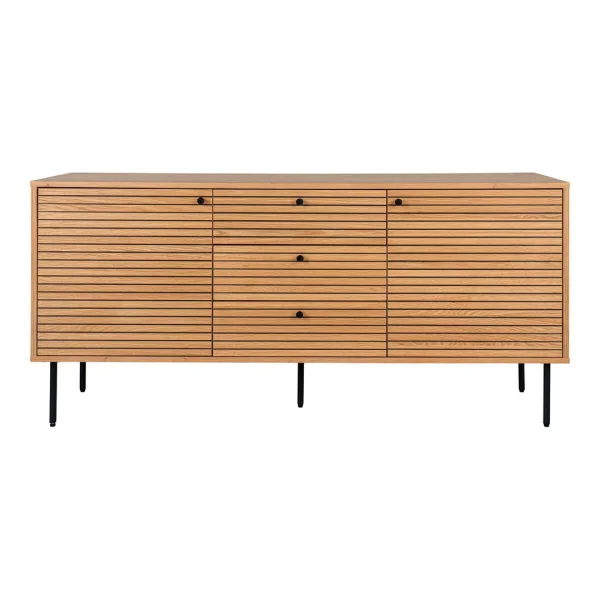 Kyoto Sideboard 2 Türen , 3 Schubladen Eiche Furnier.