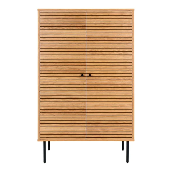 Kyoto Vitrinenschrank 2 Türen Eiche Furnier.