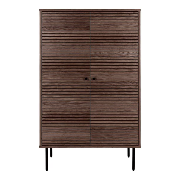 Kyoto Vitrinenschrank 2 Türen Eichenfurnier.