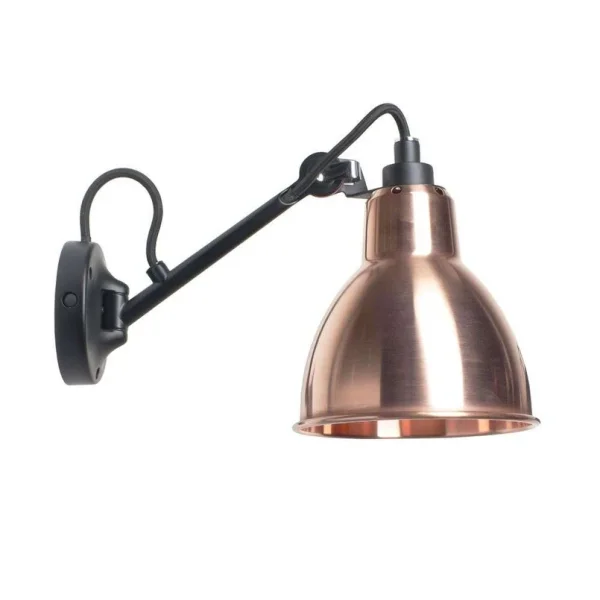 Lampe Gras - 104 Wandleuchte Black/Raw Copper