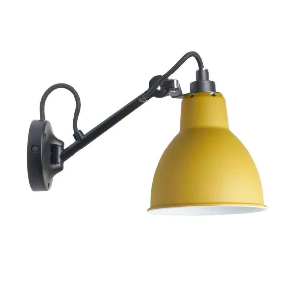 Lampe Gras - 104 Wandleuchte Schwarz/Gelb