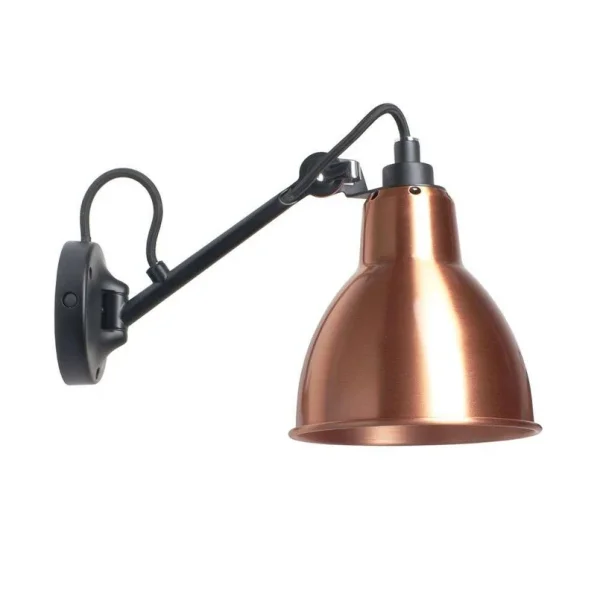 Lampe Gras - 104 Wandleuchte Schwarz/Kupfer