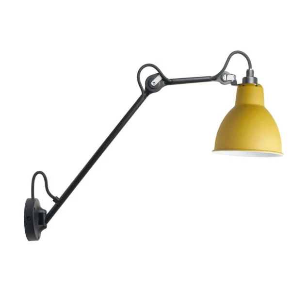 Lampe Gras - 122 Wandleuchte Schwarz/Gelb