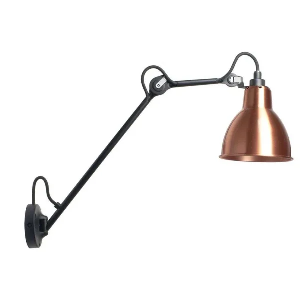 Lampe Gras - 122 Wandleuchte Schwarz/Kupfer