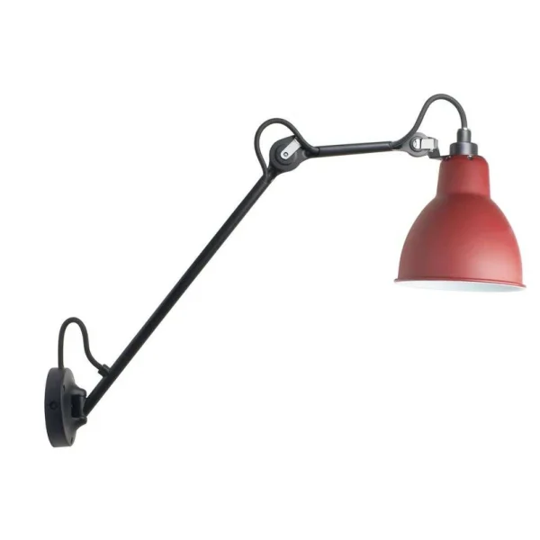 Lampe Gras - 122 Wandleuchte Schwarz/Rot
