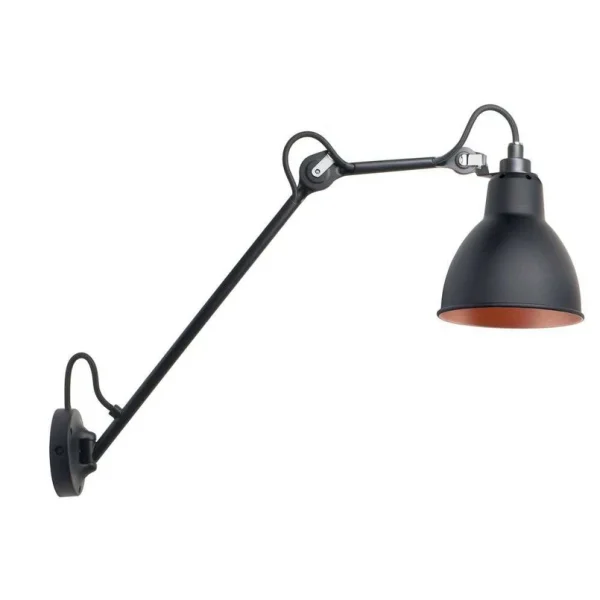 Lampe Gras - 122 Wandleuchte Schwarz/Schwarz/Kupfer
