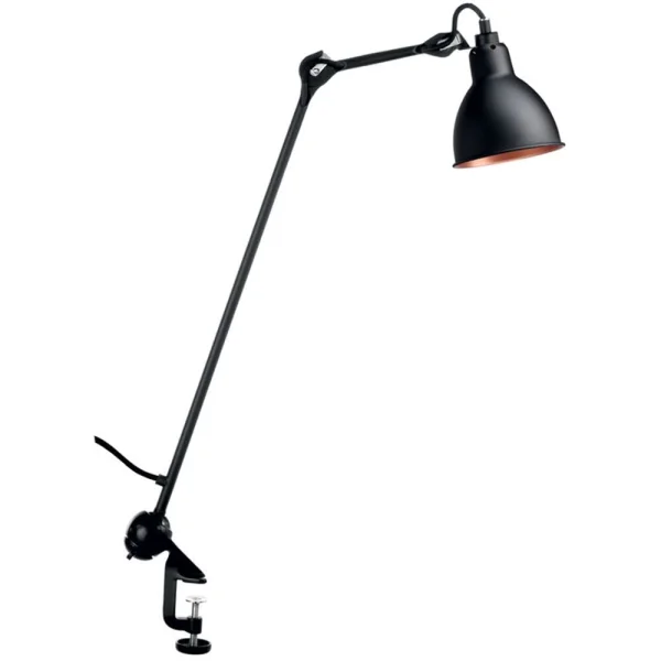 Lampe Gras - 201 Tischleuchte Schwarz/Schwarz/Kupfer Lampe Gras