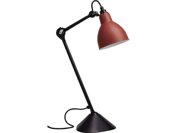 Lampe Gras - 205 Tischleuchte Rot/Schwarz
