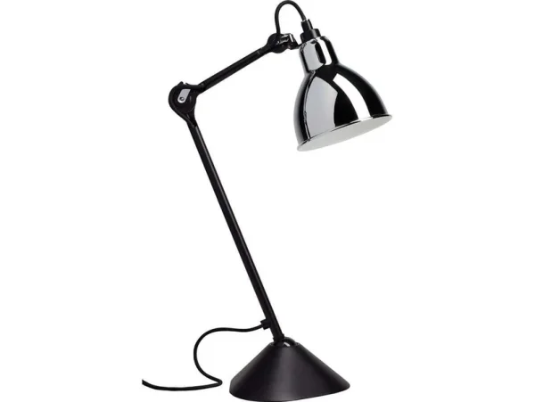 Lampe Gras - 205 Tischleuchte Schwarz/Chrom