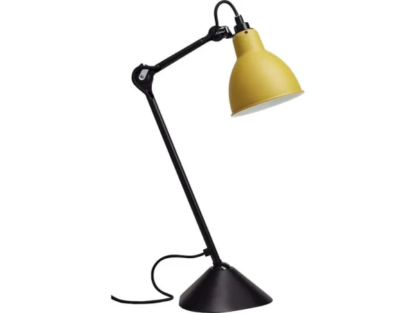 Lampe Gras - 205 Tischleuchte Schwarz/Gelb