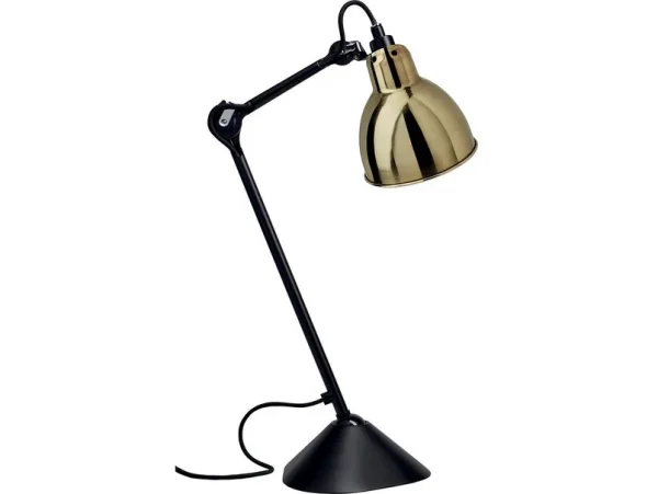 Lampe Gras - 205 Tischleuchte Schwarz/Messing