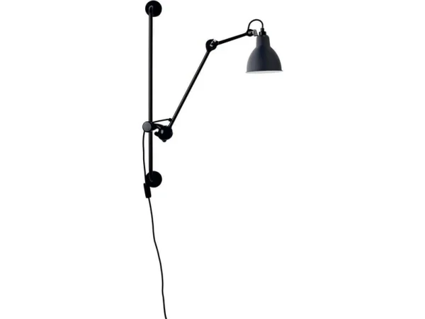 Lampe Gras - 210 Wandleuchte Schwarz/Blau