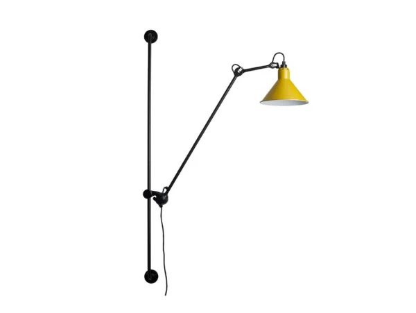 Lampe Gras - 214 Wandleuchte Conic Gelb