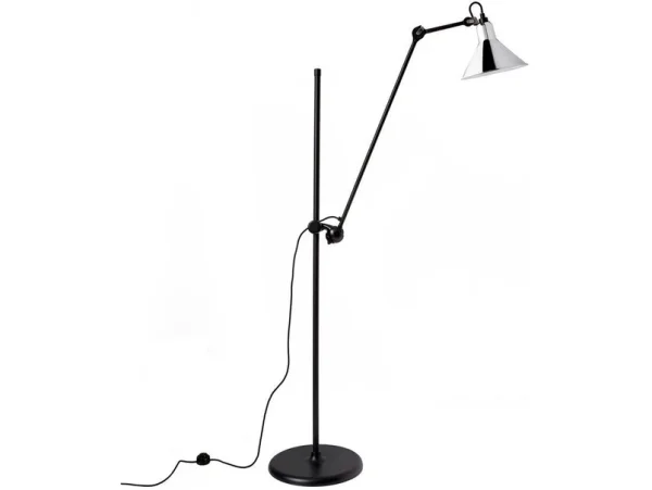 Lampe Gras - 215 Stehleuchte Schwarz/Chrom