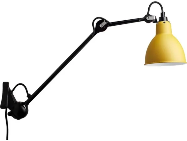 Lampe Gras - 222 Wandleuchte Gelb/Schwarz