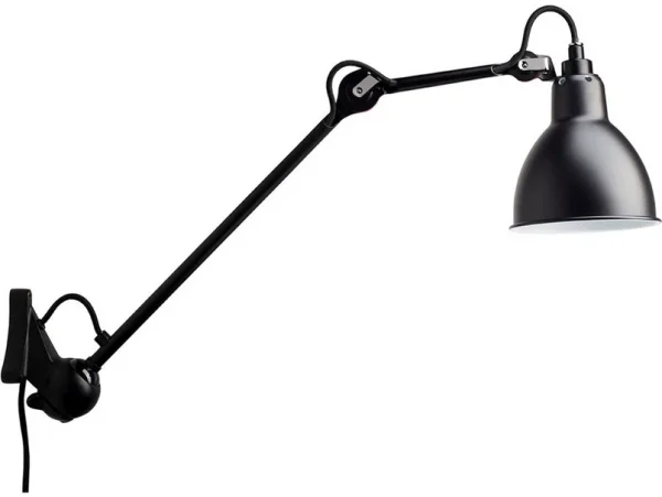 Lampe Gras - 222 Wandleuchte Schwarz/Schwarz