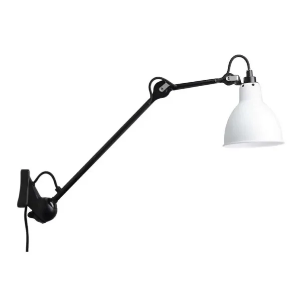 Lampe Gras - 222 Wandleuchte Schwarz/Weiß