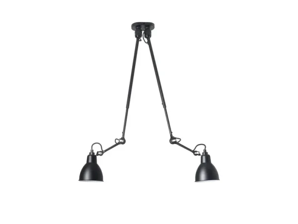 Lampe Gras - 302 Double Deckenleuchte Schwarz