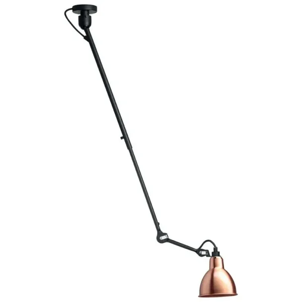 Lampe Gras - 302 L Deckenleuchte Schwarz/Kupfer