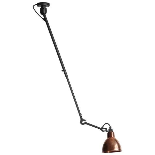 Lampe Gras - 302 L Deckenleuchte Schwarz/Raw Kupfer