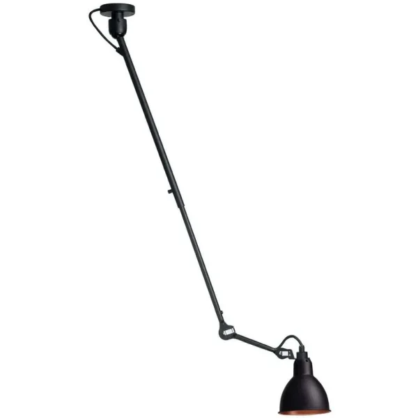 Lampe Gras - 302 L Deckenleuchte Schwarz/Schwarz/Kupfer