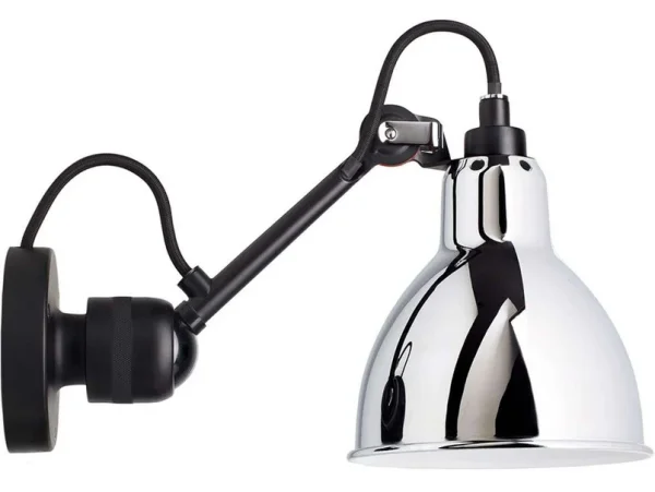 Lampe Gras - 304CA Wandleuchte Chrom/Glossy