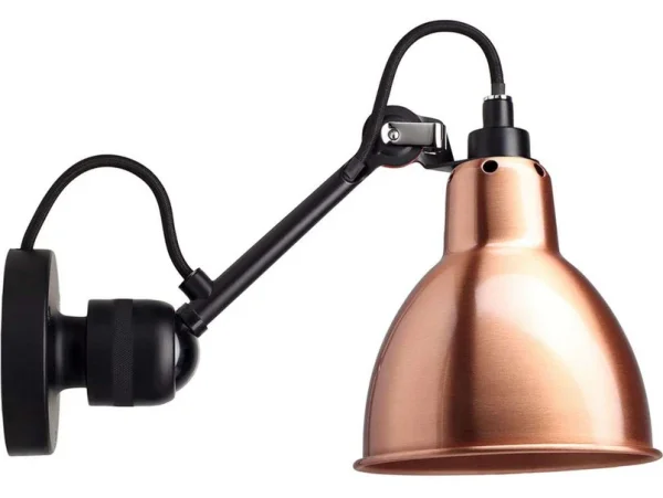 Lampe Gras - 304CA Wandleuchte Schwarz/Kupfer
