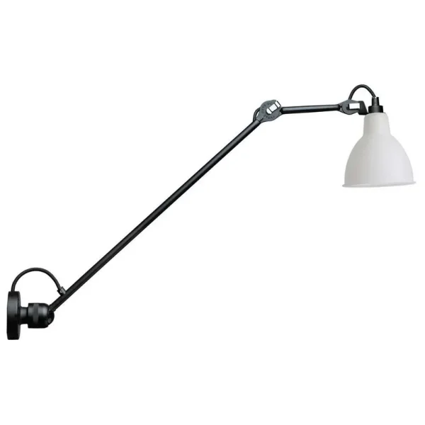 Lampe Gras - 304L60 Wandleuchte Schwarz/Glas