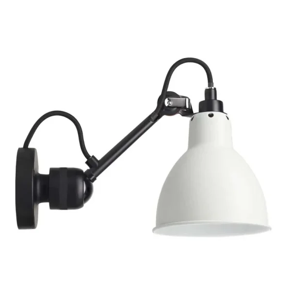 Lampe Gras - 304SW Wandleuchte Schwarz/Weiß