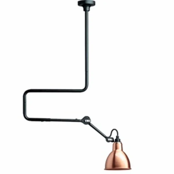 Lampe Gras - 312 Deckenleuchte Schwarz/Kupfer